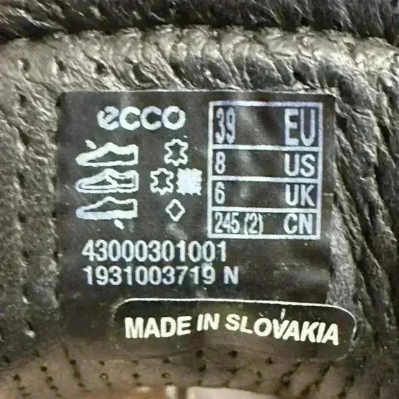 ECCO Men’s Comfort Lace up Soft Leather SNEAKERS US Size 8 - Picture 11 of 11